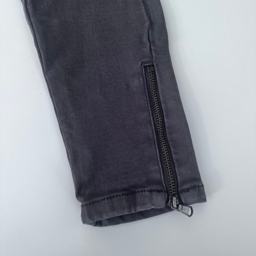 WishList Moto Style Gray Jeans with Ankle Zippers - Size Small - Picture 3 of 9